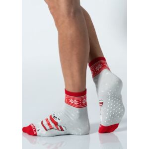 Pánské vánoční ponožky Cotonella EIU050 UNI Červená