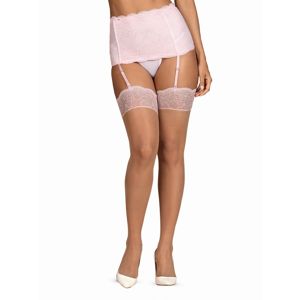 Sexy punčochy Girlly stockings - Obsessive L/XL nude